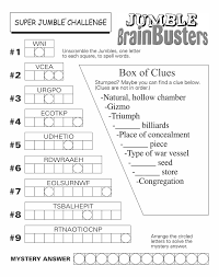 Joyce nichols lewis has been editing the los angeles syndicate sunday crossword puzzle since 1978. Jumble Here S Another Set Of Puzzles From The Jumble Facebook