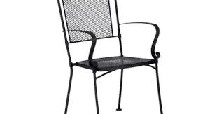 Woodard Bradford Mesh Wrought Iron Dining Chair Dining Arm Chair Patio Dining Chairs White Dining Chairs