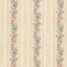 Vintage Rose Englische Landhaus Satintapeten Rosen Streifen Striped Wallpaper Striped Wallpaper Beige Floral Stripe