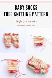 They are like a right of passage for knitters. Baby Socks Knitting Pattern Stripes Handy Little Me