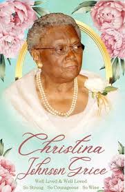 CHRISTINE JOHNSON GRICE Obituary