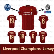 Men's liverpool #19 champions of europe home. Buy 19 20 Top Quality Lfc Liverpool Champion Memorial Edition Football Shirt Soccer Jersey On Ezbuy Pk