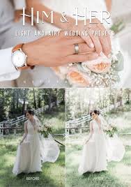 Light And Airy Wedding Him Her Fine Art Couples Lightroom Etsy Airy Weddings Wedding Presets Portrait Presets