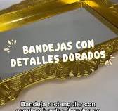 ✨ ¡Un toque de elegancia para tus espacios! ✨, Llegaron nuestras bandejas  doradas, perfectas para decorar, organizar o sorprender con estilo., Desde  modelos con espejo y bordes ornamentales hasta ...