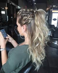 Braided Half Ponytail Hairstyle Ponytail Hairstyles Elegant Ponytail Hair Styles