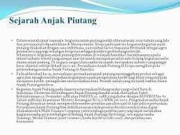 Istilah anjak piutang berasal dari gabungan kata anjak yang berarti pindah atau alih, sedangkan piutang berarti tagihan sejumlah uang. Hukum Tentang Anjak Piutang Factoring Ppt Download