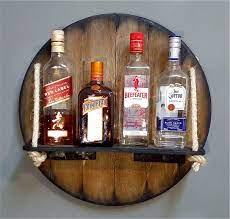 Wine rack wall mounted,isacco wall mount bottle holder glass rack with 6 stem glass holders,23.6in metal hanging wine holder wine accessories,wood shelves wall shelf… 5.0 out of 5 stars 5 $69.99 $ 69. Amazon Com Personalized Wall Mounted Wood Wine Rack Or Liquor Bottle Storage Holder Inspired By Old Whiskey Wine Barrels Rustic Wood Storage For Kitchen Dining Room Bar Wine Cellar Custom Gifts Handmade