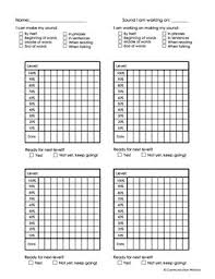 Articulation Progress Monitoring Charts Kid Friendly