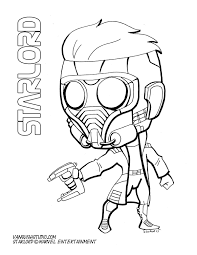 Chibi Fusion Starlord Superhero Coloring Pages Superhero Coloring Unicorn Coloring Pages