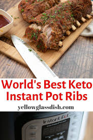 This Is The Easiest Way To Make Ribs In The Instant Pot These Ribs Are Low Carb And Keto Friend Instant Pot Ribs Recipe Instant Pot Recipes Low Carb Bbq Sauce