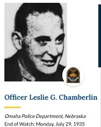 Remember the Fallen. Today we remember Officer Leslie Chamberlin who was  killed in a motorcycle crash in the line of duty