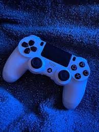 Find over 100+ of the best free aesthetic images. Ps4 Dualshock Controller White In 2021 Blue Game Blue Aesthetic Badass Aesthetic
