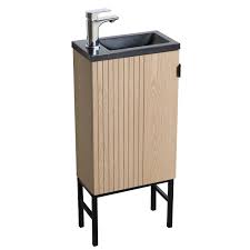 Leroy merlin is involved in improving housing and living environment of people in the world. Meuble Lave Mains L 40 X H 86 X P 22 Cm Chene Naturel Dock Leroy Merlin