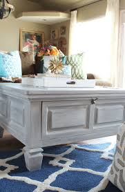 How To Paint Furniture With A Car Wash Sponge Refunk My Junk Painted Coffee Tables White Washed Furniture Furniture