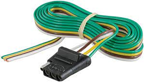 A number of standards prevail in north america, or parts of it, for trailer connectors, the electrical connectors between vehicles and the trailers they tow that provide a means of control for the trailers. Amazon Com Curt 58040 Vehicle Side 4 Pin Flat Trailer Wiring Harness With 60 Inch Wires Automotive