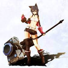 Nana Kozuki God Eater 2 Rage Burst Anime Animegirl Nanakozuki Godeater Animefanart Nekogirl God Eater 2 Neko Girl Anime