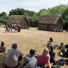 Only a few girls and boys. West Stow Anglo Saxon Village