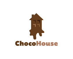 Choco House Logo Design By Simplepixelsl Sweet House Logo Design Made To Look Like It Is Melting Chocolate Chocol Chocolate Logo Chocolate House Logo Design
