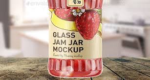 Glass Jam Jar Mockup Professional Fully Editable Jar Mockup Design Identity Mockup Glass Glassjamjar Glassjamjarmo Glass Jam Jars Jam Jar Jar Packaging