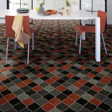 Cushioned Vinyl Flooring Spanish Tile Kitchen Bathroom Red Sheet Lino Casa 04 Cushioned Vinyl Flooring Vinyl Flooring Tile Effect Vinyl Flooring