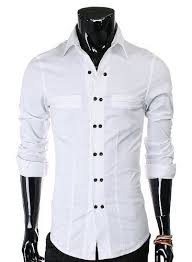 Doublju Mens Slim Fit Half Tie Shirts 328 I Don T Have Or Wear A Lot Of White Shirts But This Is Pretty Nice Mens Shirt Dress Mens Outfits Mens Slim Shirt