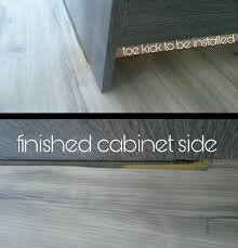 High wear resistant aluminum oxide laminate. New Flooring Installed There Is A Gap At The Finished Side Of The Kitchen Cabinet Contactor Says This Cut Is Standard Is He Right How Do I Make This Work Interiordesign