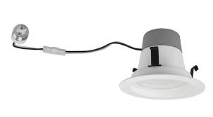 The adjustable gimbal ring rotates 355â° with up to a 45â° tilt making it ideal for sloped ceiling applications. Tcp Led10dr430k 3000k Dimmable 4 Inch Led Recessed Retrofit Can Lights 4 White Trim Tcp 10 Watt Led Recessed Lighting Retrofit Fixtures At Green Electrical Supply