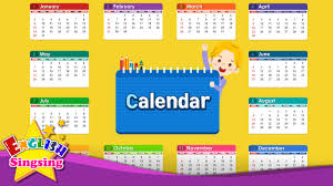 Kids Vocabulary Calendar Months And Days Learn English For Kids English Educational Video Youtube