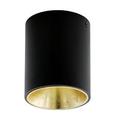 Optimant lighting modern semi flush mount ceiling light, black 4 light fixtures ceiling mount with gold starburst design for hallway, bedroom, kitchen, dining room and foyer $139.99 $ 139. Gold Polasso Led Ceiling Light D10 Cm Black Gold Buy Online
