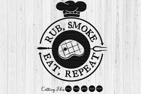 Download Rub Eat Smoke Repeat Graphic By Hd Art Workshop Creative Fabrica PSD Mockup Templates
