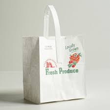 These are available in both 1/2 and 1/4 peck size, and can also be. Locally Grown White Paper Bag With Handle Paper Bags Shop Paper Bag Design Shopping Bag Design Paper Bag