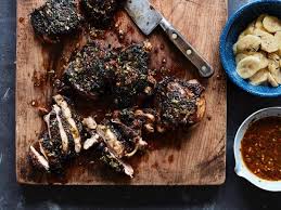 Jerk Chicken With Pickled Bananas Recipe Nyt Cooking Jerk Chicken Banquet Food Chicken Recipes