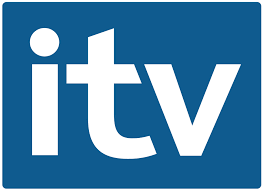The itv logo on the screen of smartphone photographed against a white background. Itv Logo Television Logonoid Com