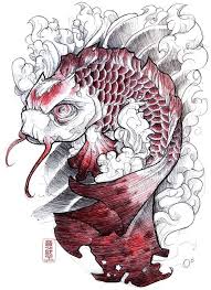 Amazing Koi Fish Tattoo Stencil By Fydbac Koi Tattoo Design Koi Tattoo Japanese Tattoo Art