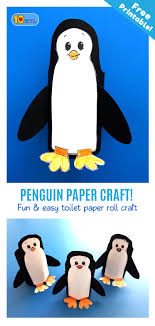 Penguin Toilet Paper Roll Craft Hayvanlar Sanat Etkinlikleri Sanat