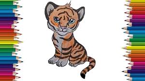 But every now and then, even adults want to learn to draw cute animals. How To Draw A Cute Tiger Easy Step By Step Cute Animal Drawings