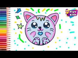 sevimli donut kedi cizimi ve boyamasi how to draw a cute kitten donut easy drawing and painting youtube 2021 cizimler drawing cizim