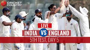 Live cricket score of the third india vs england twenty20 international available here. Live Cricket Score India Vs England 5th Test Day 5 At Chennai India Win By An Innings And 75 Runs Cricket Country