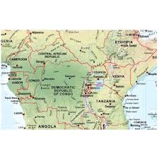 Daressalam, tanga, mwanza, shinyanga, singida, tabora. Weltkarte Physisch 1 30 000 000 Landkartenschropp De Online Shop