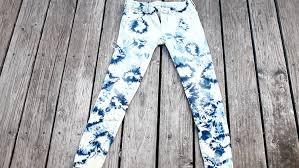 Bleach tie dye jeans half. Acid Wash Jeans