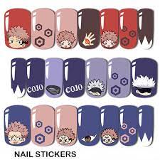 Jujutsu Kaisen Nails Decals Decorations Gojo Satoru Ryomen Sukuna Nail  Stickers Designer Nail Art Sticker Accessories Jewelry - Stationery Sticker  - AliExpress