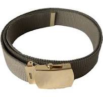 Ceinture Militaire TDF Boucle Or