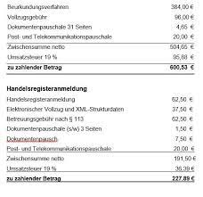 In den meisten fällen kommt noch die mehrwertsteuer hinzu. Notarkosten Gmbh Ug Die Kosten Einer Gesellschaftsgrundung Notar