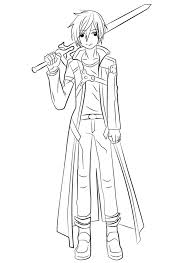 Collection of sword art online coloring pages (28) sao anime coloring pages sword art online yui decals Printable Kirito Coloring Pages Anime Coloring Pages