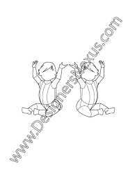 How to dress your figure; Childrens Fashion Croqui Template Newborn Infant Baby Three Quarter Pose V14 Designers Nexus