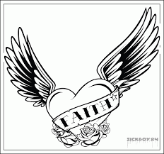 Collection of flower and hearts coloring pages (32) hearts with banners coloring sheet heart coloring pages rose Hearts With Wings And Roses Coloring Pages Coloring Home