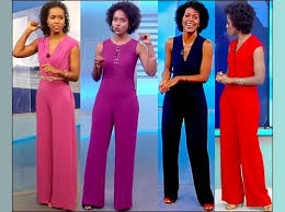 A pequena maria alice, que tem o cabelo crespo, se identificou com a apresentadora do 'jornal hoje' e seus pais compartilharam um vídeo fofo do momento. Amabijoux Mega Maju Coutinho Look Macacao Macacao Feminino Longo Look Macaquinho Vestidos Legais