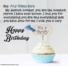 Birthday Wishes For Special Person Boy Sweetest Person Birthday Wishes For Brother With Name Birthday Wishes For Brother Birthday Wishes Birthday Wishes With Name