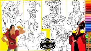 Hades, lord of the dead, how ya doin? Disney Villains Jafar Scar Gaston Hans Dr Facilier More Coloring Pages For Kids Youtube