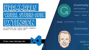 Grammarly Visual Studio Code Extension Youtube